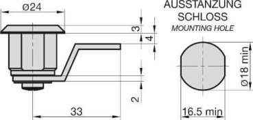 Basi HS354/355 technische Zeichnung